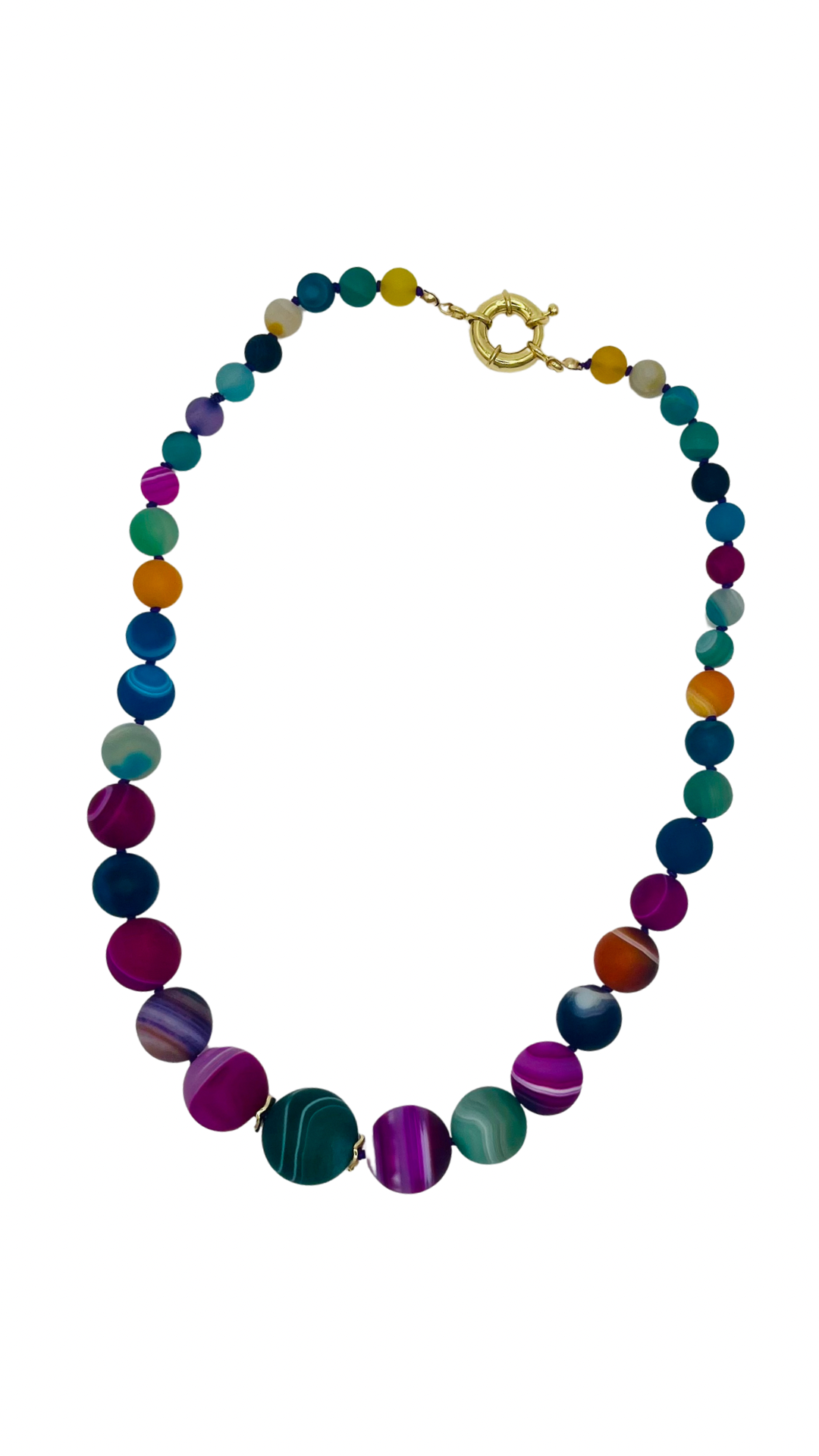 Michelle Rainbow Agate Necklace