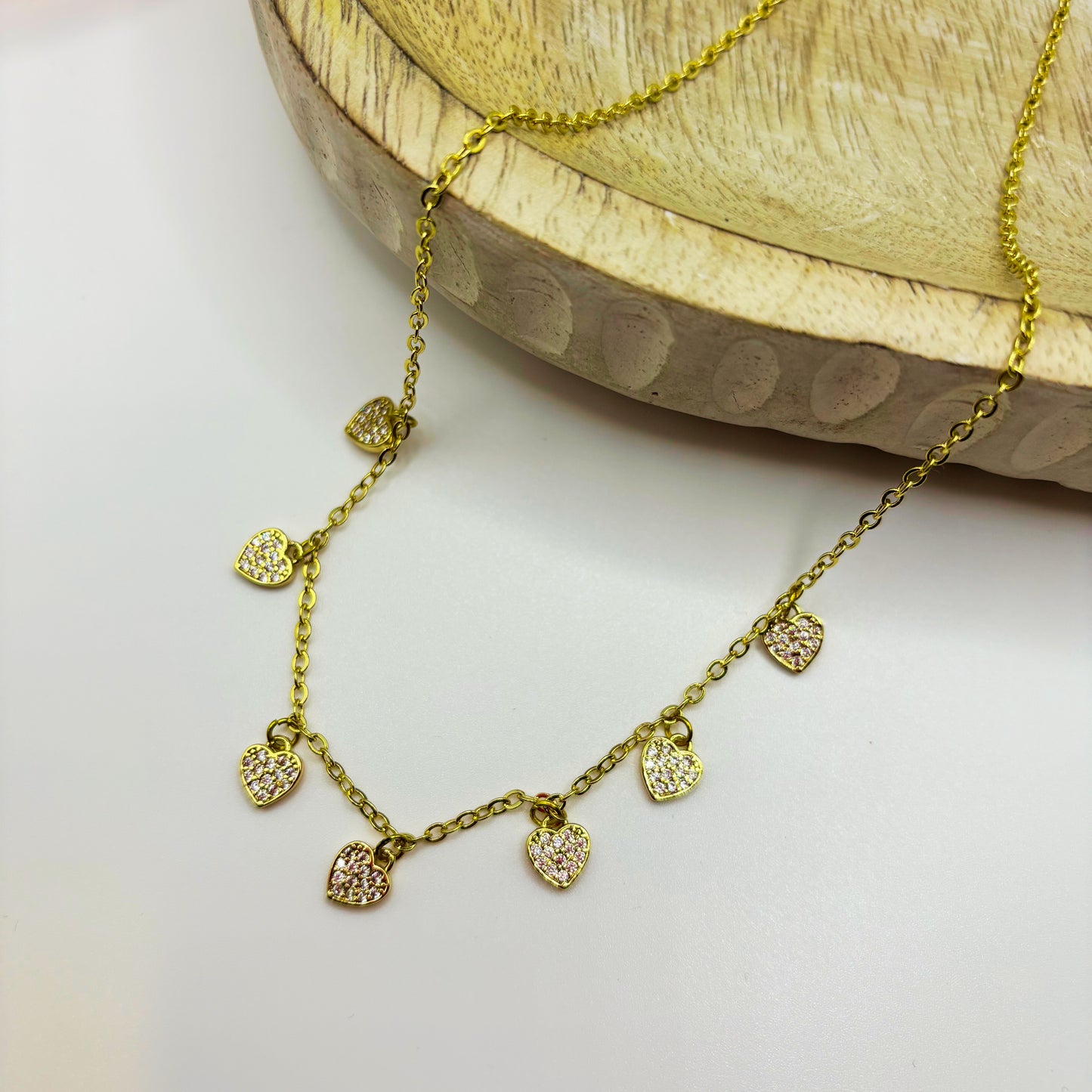 Hearts Charm Necklace