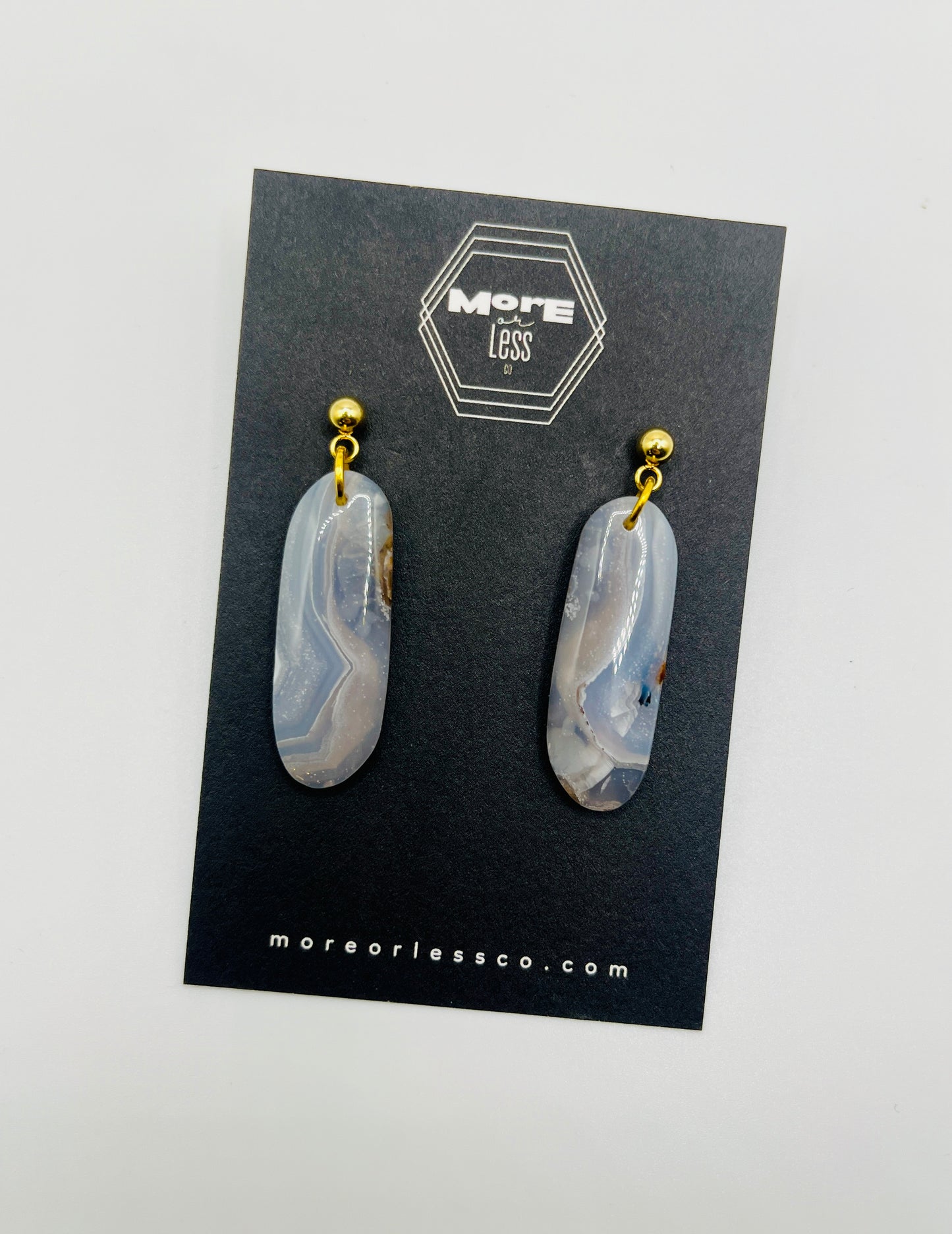 Blue Lace Agate Earrings