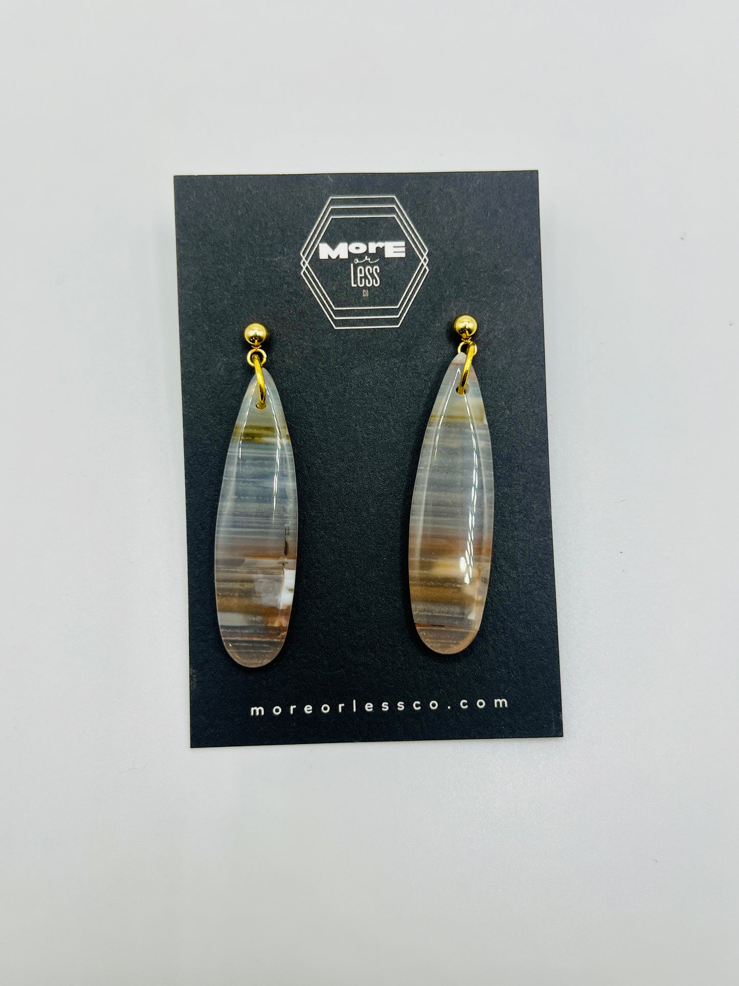Blue Lace Agate Earrings