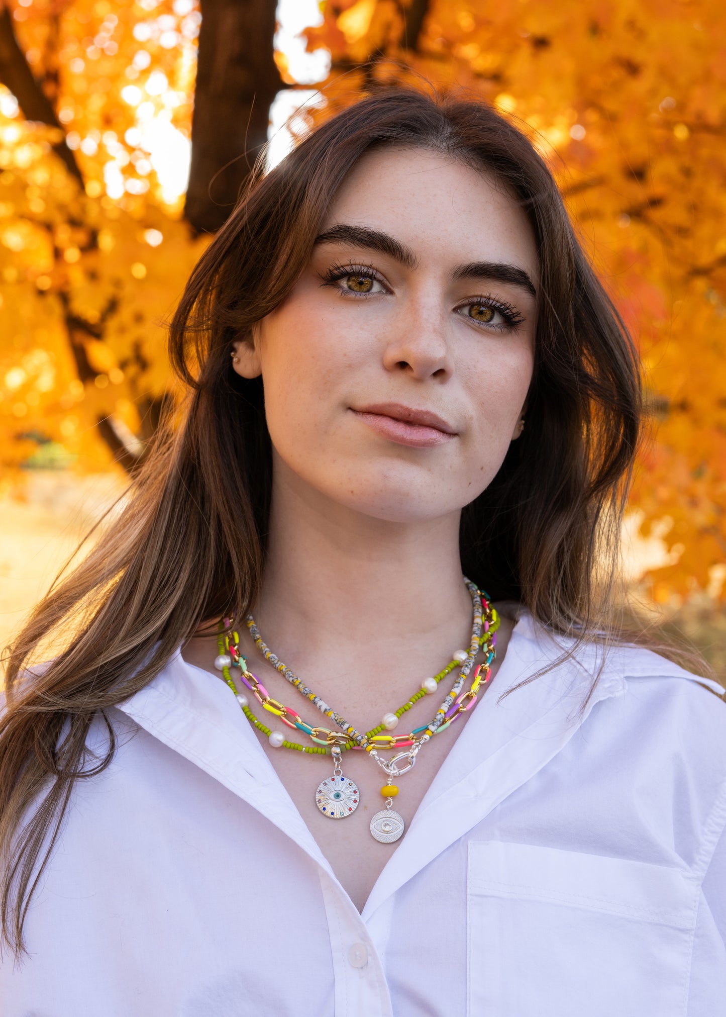 Enamel Chain Necklace