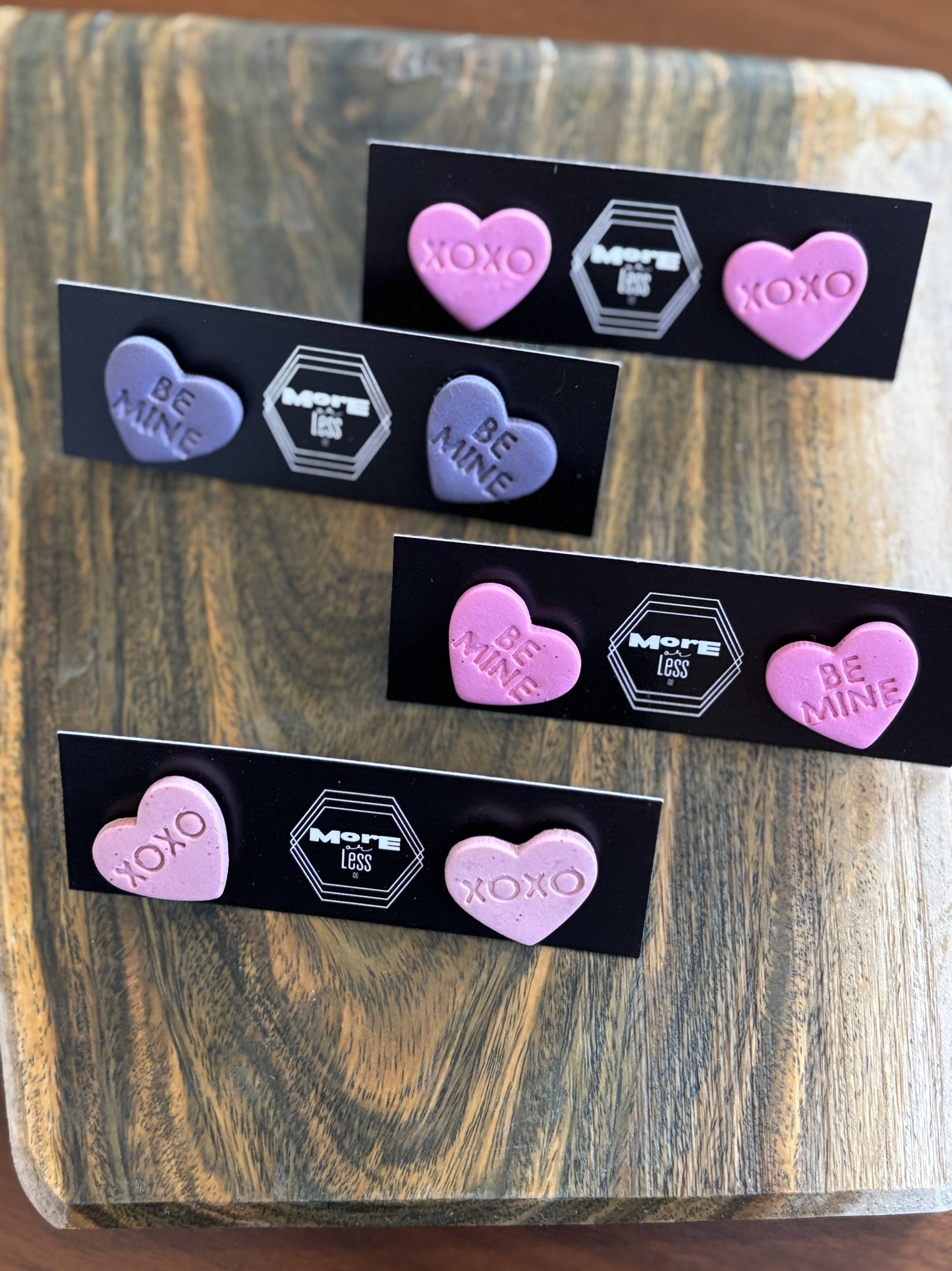 Candy Heart Studs