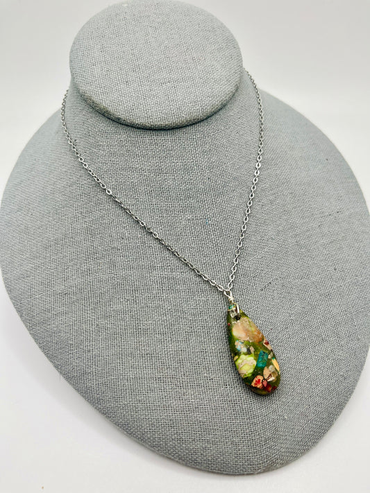 Fancy Jasper Chain Necklace