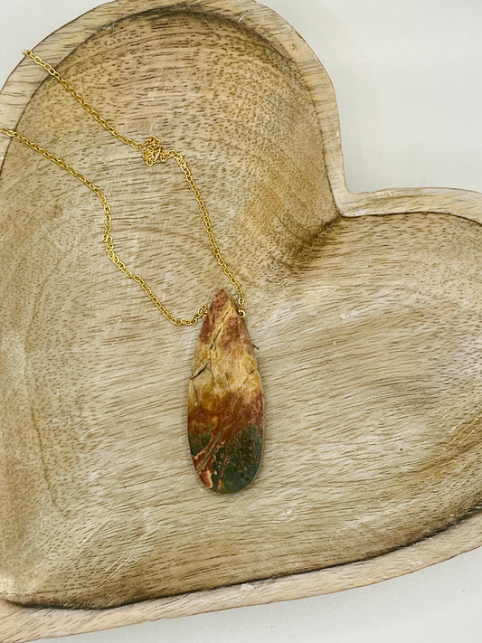 Red River Jasper Chain Necklace