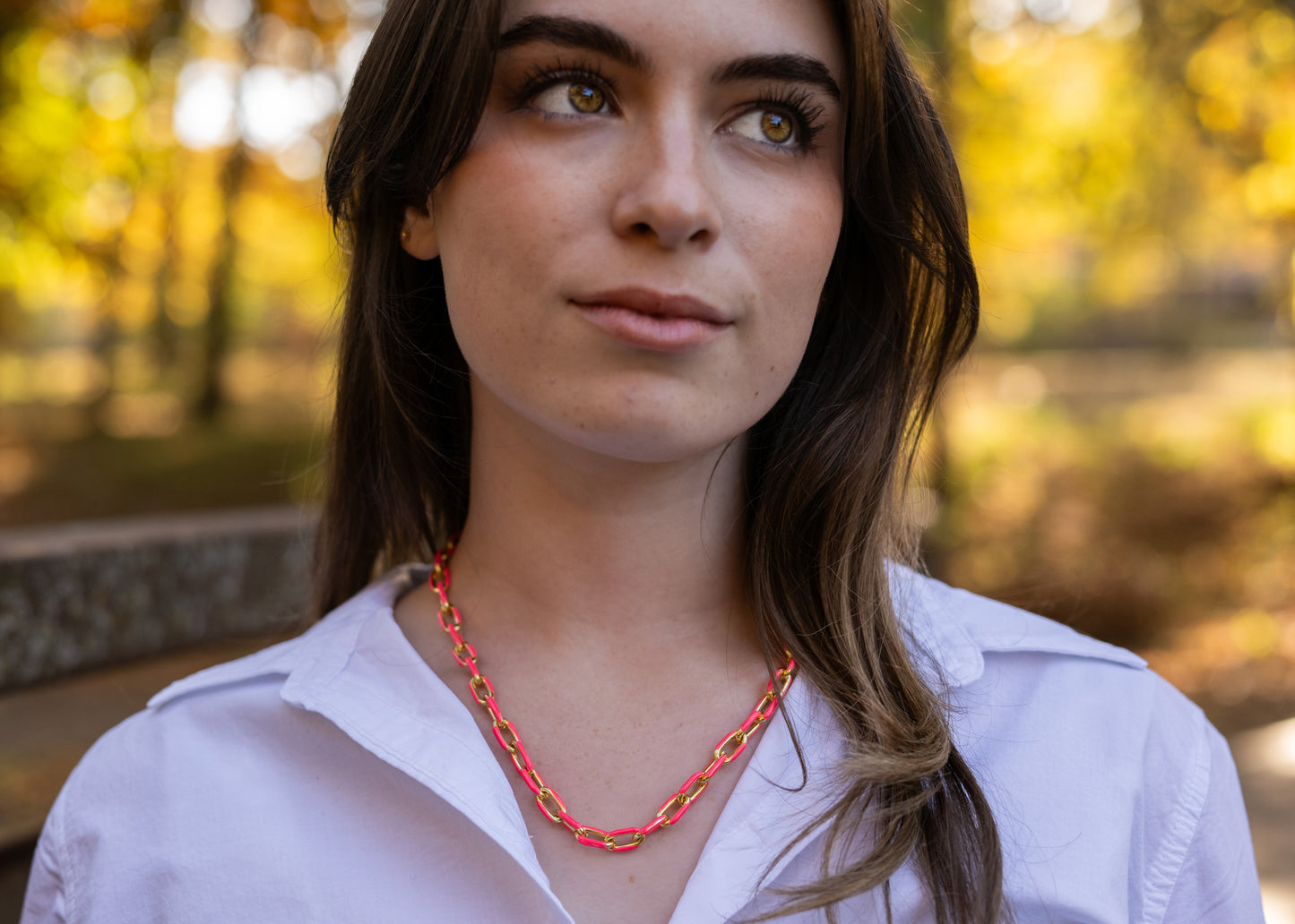 Enamel Chain Necklace